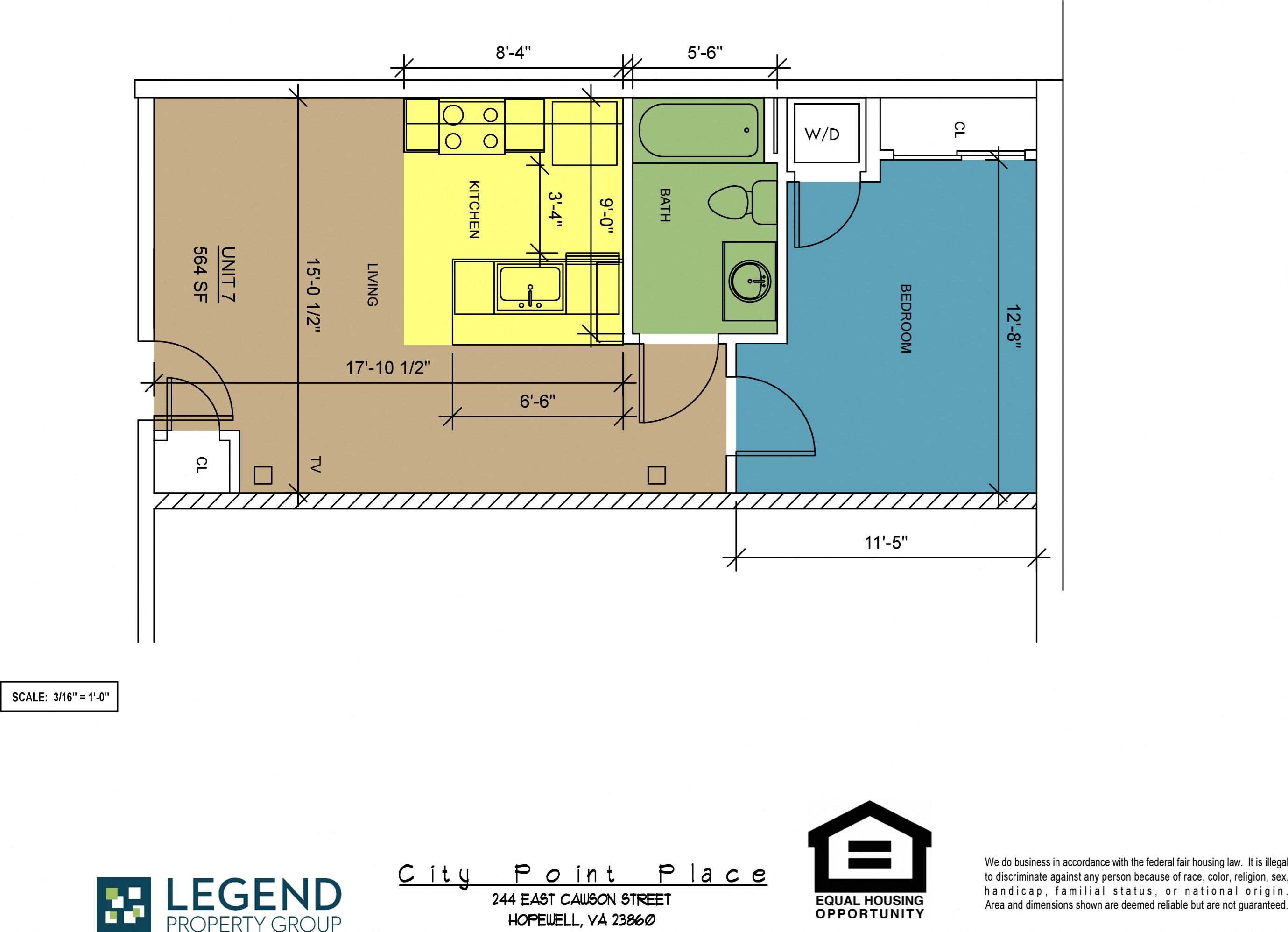 Floorplan City Point Place Unit 7 Floorplan City Point Place Unit 7